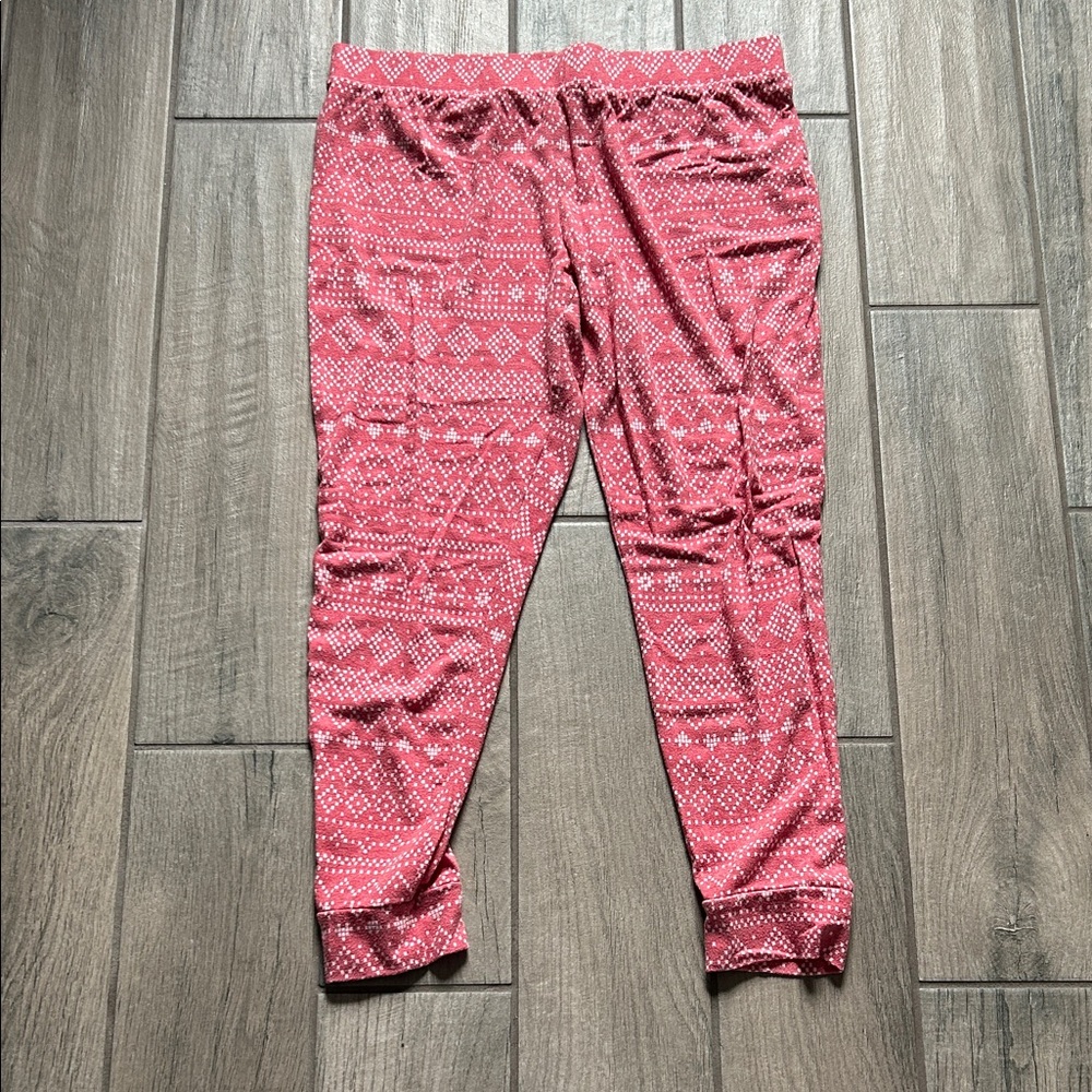 Stars Above Red and White Patterned Leggings